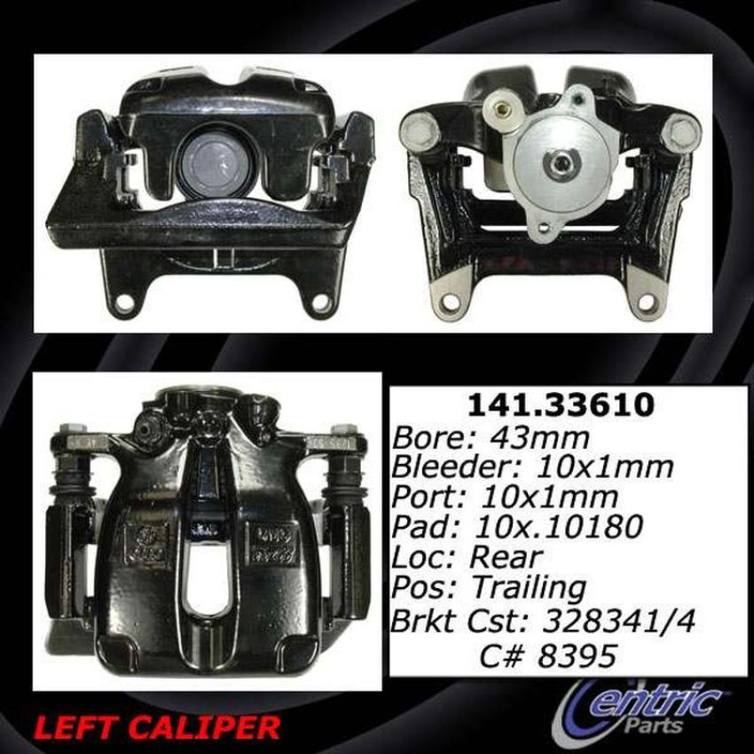 CENTRIC PARTS 141.33609 Centric Semi-Loaded Brake Caliper EPB