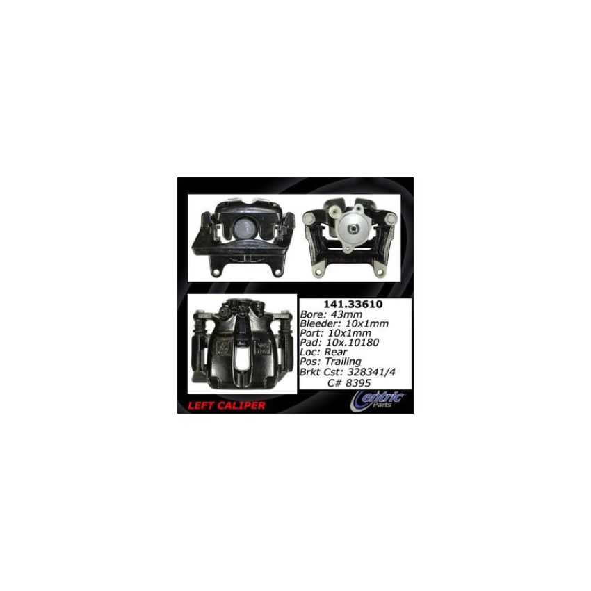 CENTRIC PARTS 141.33610 Centric Semi-Loaded Brake Caliper EPB
