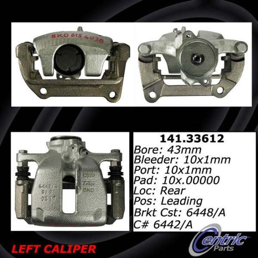 CENTRIC PARTS 141.33611 Centric Semi-Loaded Brake Caliper EPB