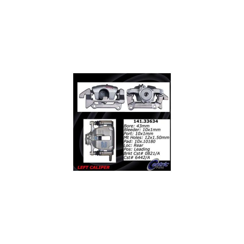 CENTRIC PARTS 141.33634 Centric Semi-Loaded Brake Caliper EPB
