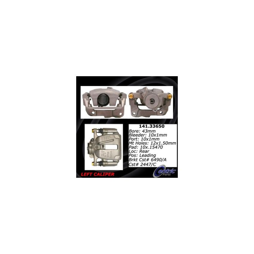 CENTRIC PARTS 141.33650 Centric Semi-Loaded Brake Caliper EPB