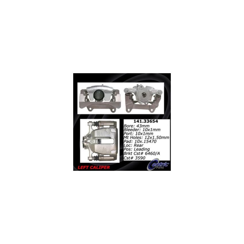 CENTRIC PARTS 141.33654 Centric Semi-Loaded Brake Caliper EPB