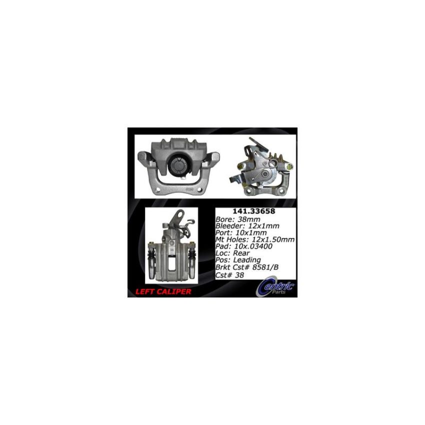 CENTRIC PARTS 141.33658 Centric Semi-Loaded Brake Caliper