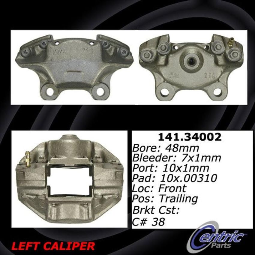 CENTRIC PARTS 141.34002 Centric Semi-Loaded Brake Caliper