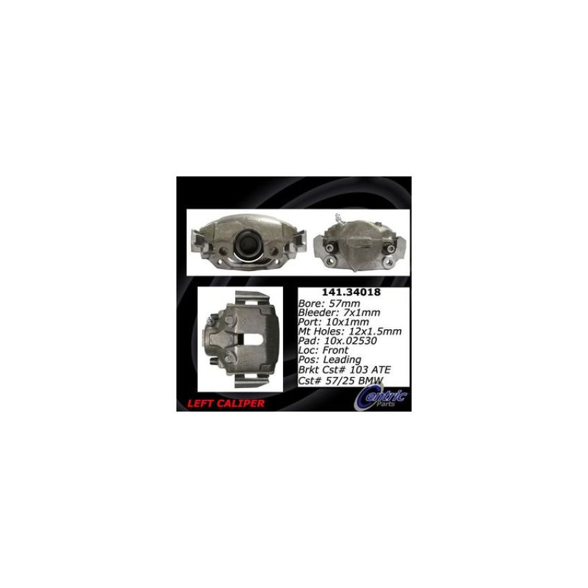 CENTRIC PARTS 141.34018 Centric Semi-Loaded Brake Caliper