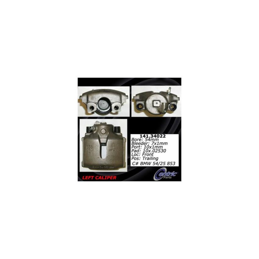 CENTRIC PARTS 141.34022 Centric Semi-Loaded Brake Caliper