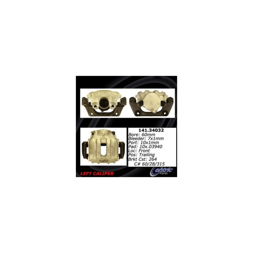 CENTRIC PARTS 141.34032 Centric Semi-Loaded Brake Caliper