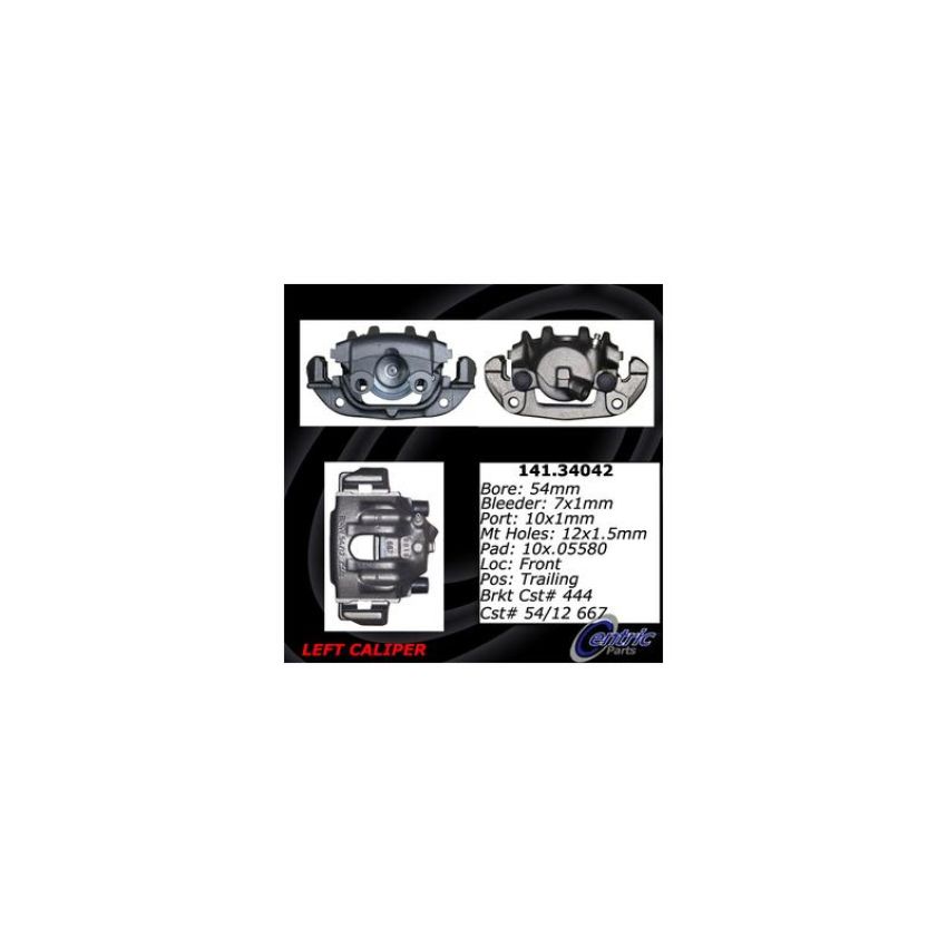 CENTRIC PARTS 141.34042 Centric Semi-Loaded Brake Caliper