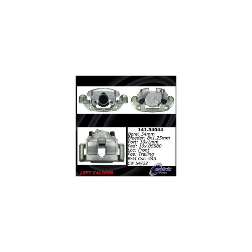 CENTRIC PARTS 141.34044 Centric Semi-Loaded Brake Caliper