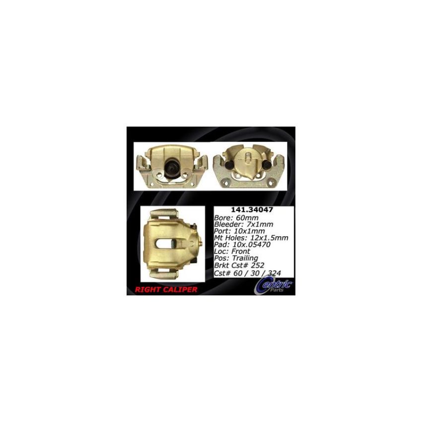 CENTRIC PARTS 141.34047 Centric Semi-Loaded Brake Caliper