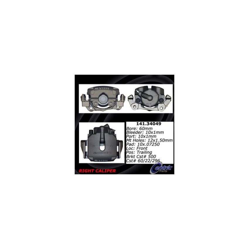 CENTRIC PARTS 141.34049 Centric Semi-Loaded Brake Caliper