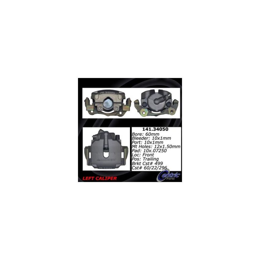 CENTRIC PARTS 141.34050 Centric Semi-Loaded Brake Caliper