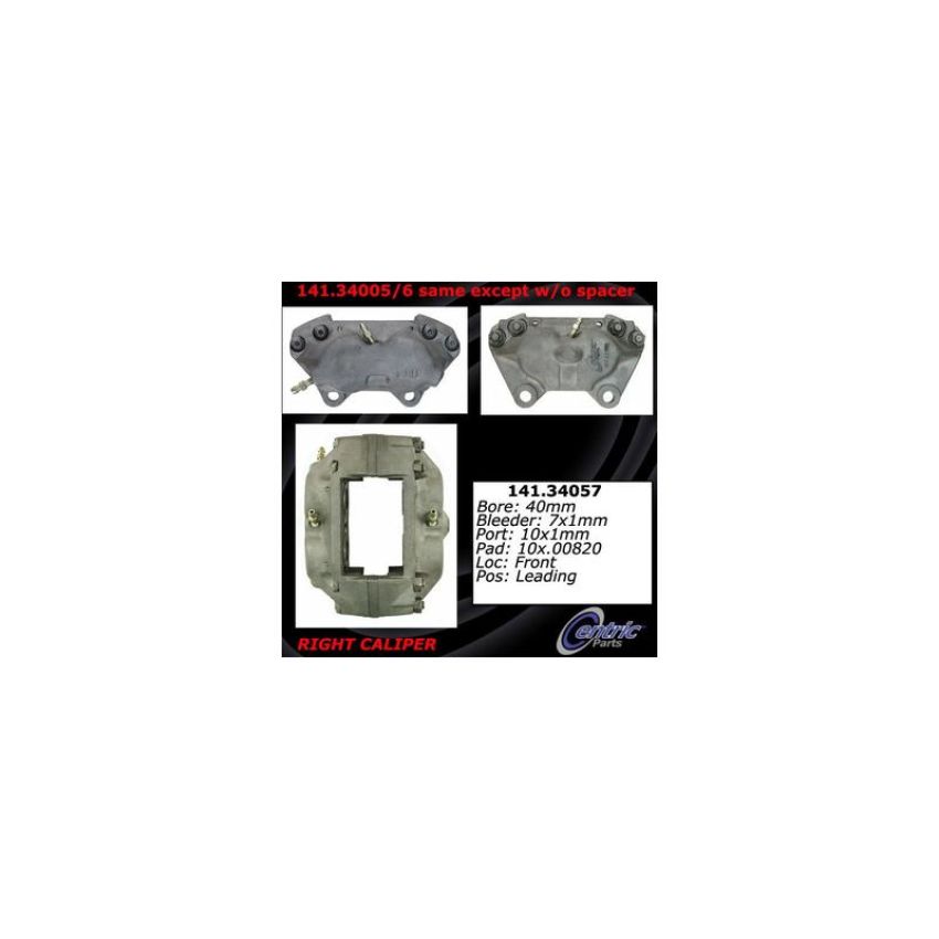 CENTRIC PARTS 141.34057 Centric Semi-Loaded Brake Caliper