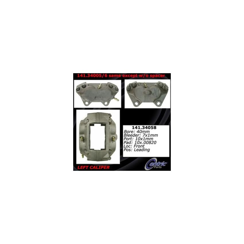 CENTRIC PARTS 141.34058 Centric Semi-Loaded Brake Caliper