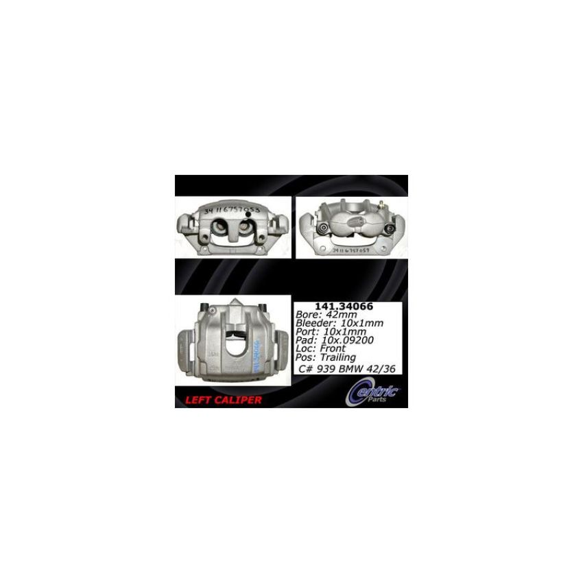 CENTRIC PARTS 141.34066 Centric Semi-Loaded Brake Caliper