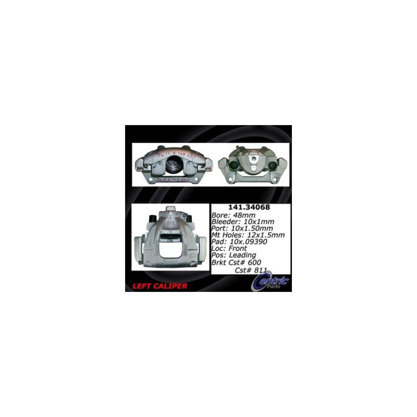 CENTRIC PARTS 141.34068 Centric Semi-Loaded Brake Caliper