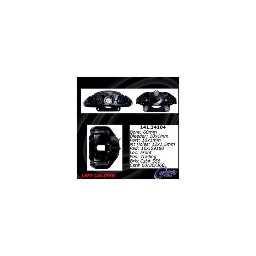 CENTRIC PARTS 141.34104 Centric Semi-Loaded Brake Caliper