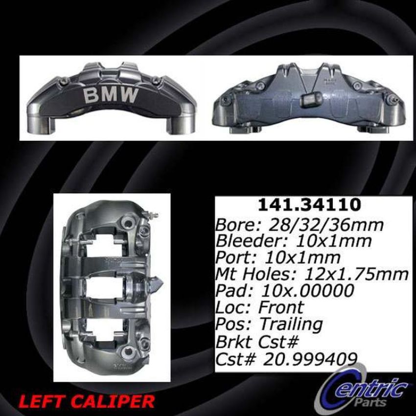 CENTRIC PARTS 141.34110 Centric Semi-Loaded Brake Caliper