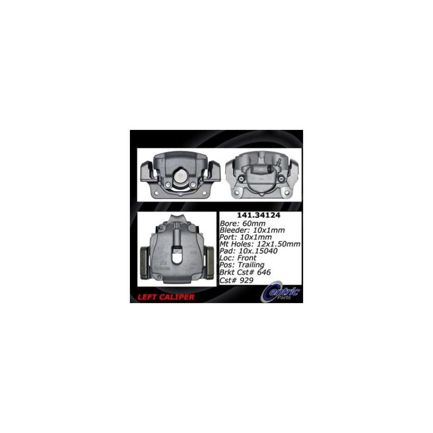 CENTRIC PARTS 141.34124 Centric Semi-Loaded Brake Caliper