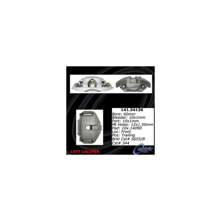 CENTRIC PARTS 141.34136 Centric Semi-Loaded Brake Caliper