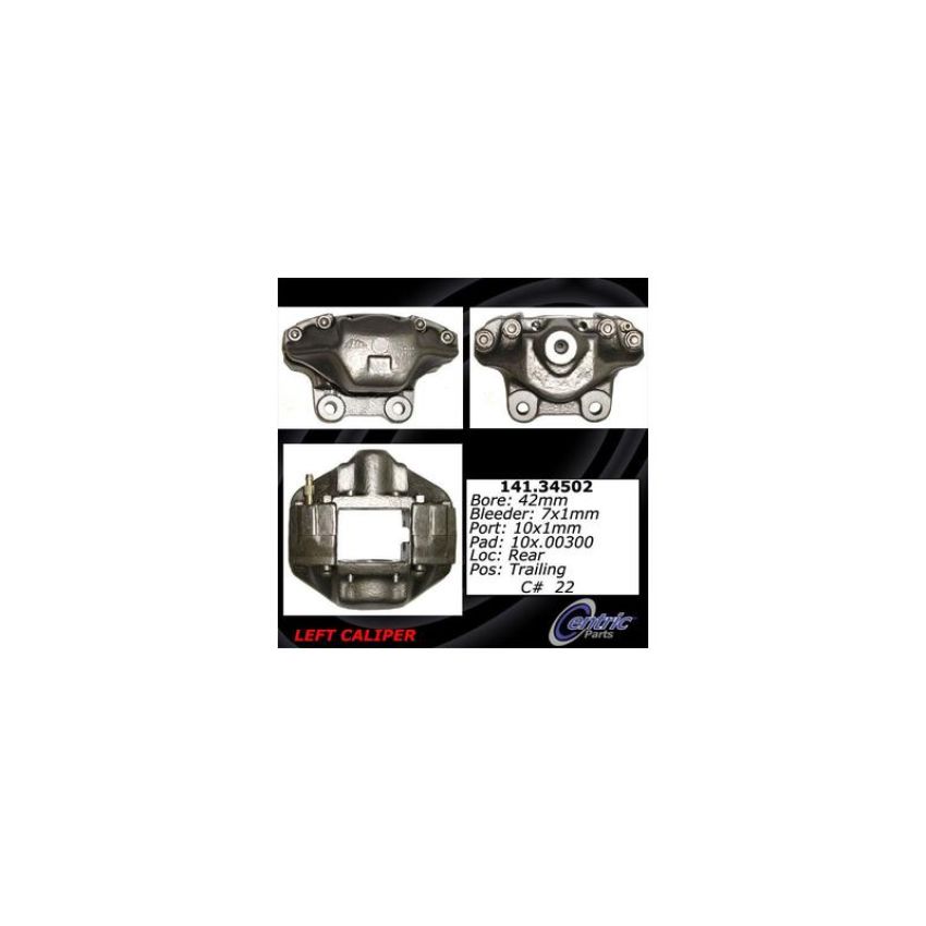 CENTRIC PARTS 141.34502 Centric Semi-Loaded Brake Caliper