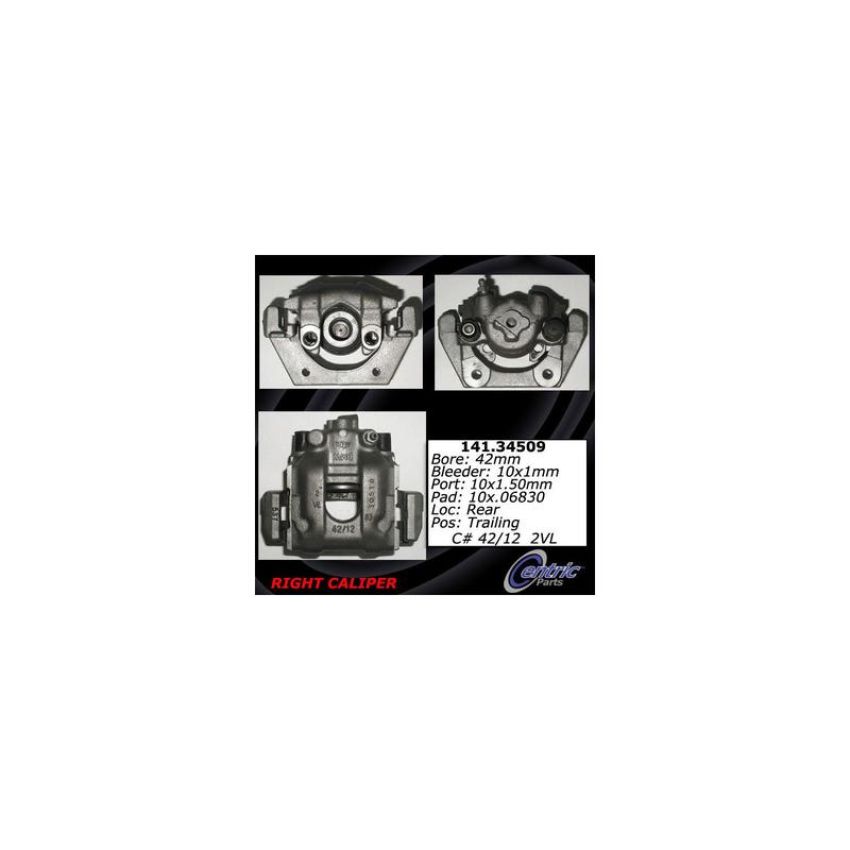 CENTRIC PARTS 141.34509 Centric Semi-Loaded Brake Caliper