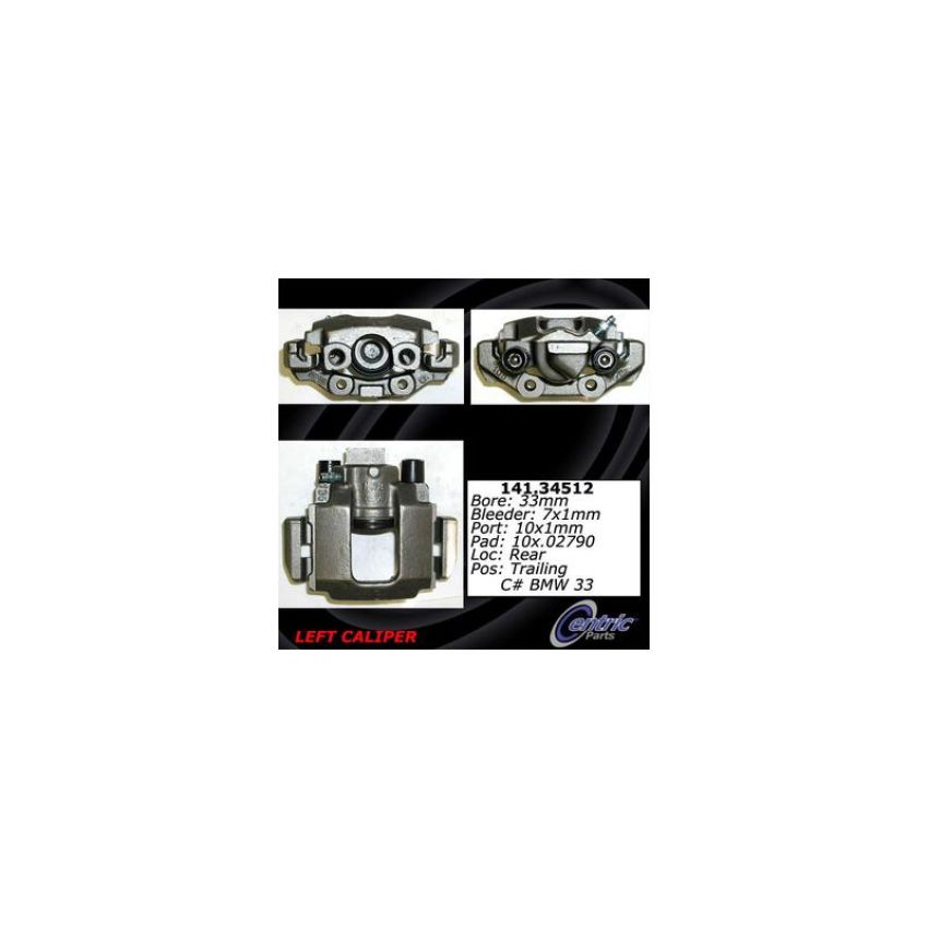 CENTRIC PARTS 141.34512 Centric Semi-Loaded Brake Caliper