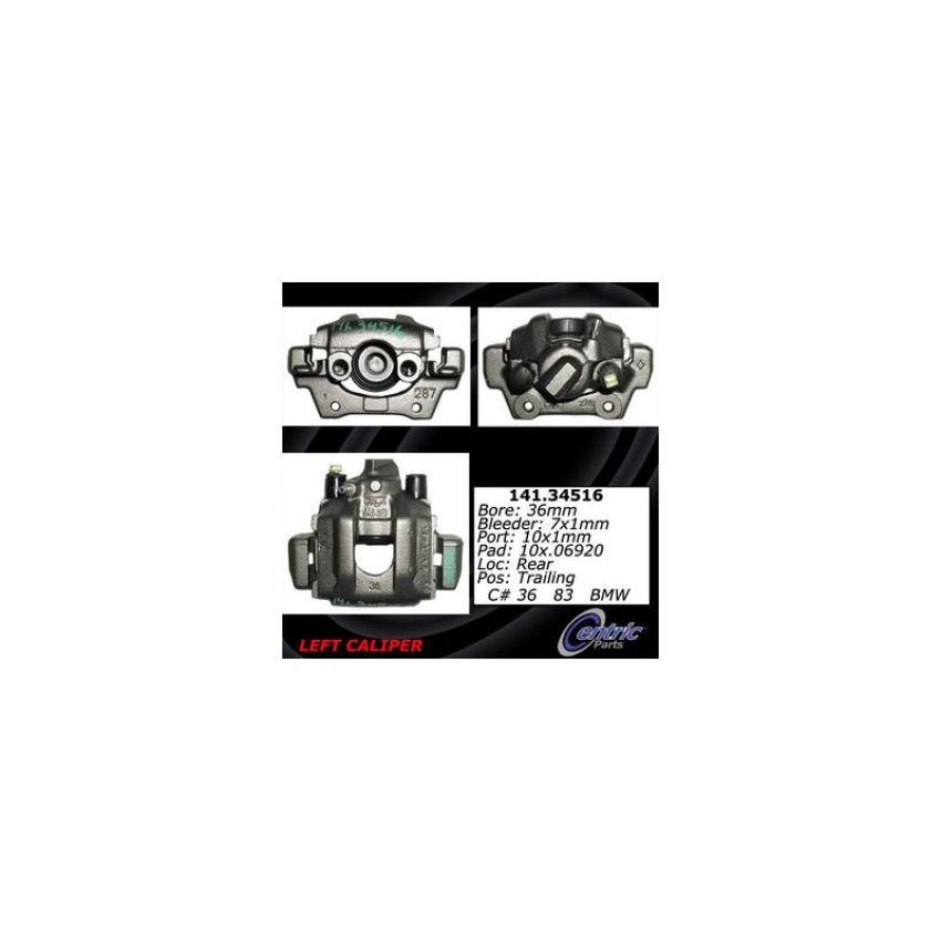 CENTRIC PARTS 141.34516 Centric Semi-Loaded Brake Caliper