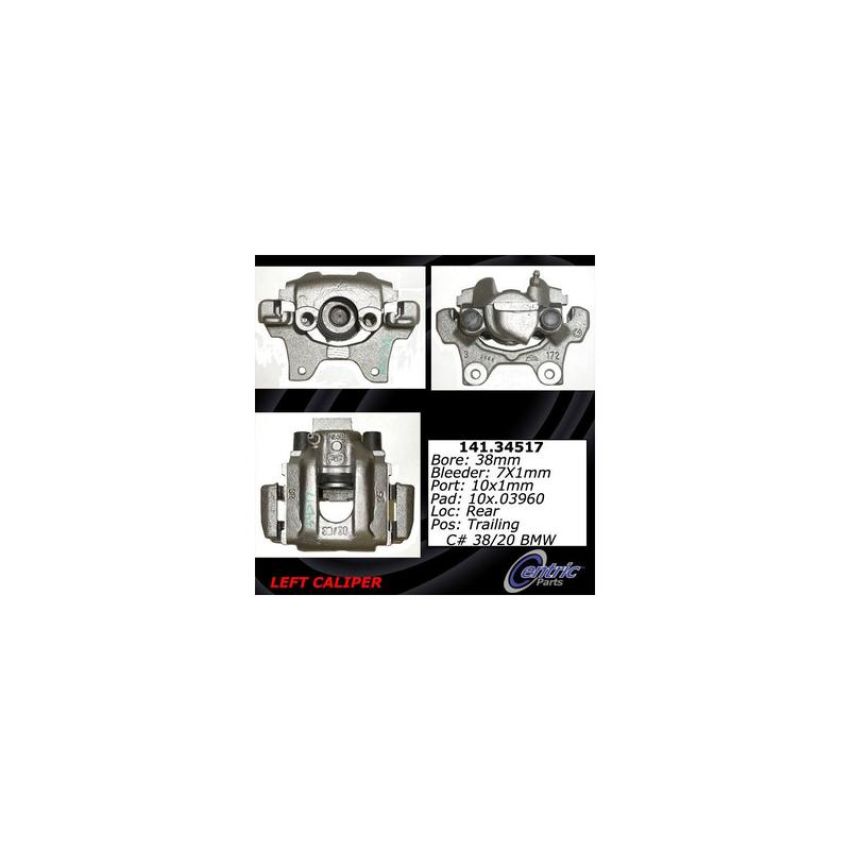 CENTRIC PARTS 141.34517 Centric Semi-Loaded Brake Caliper