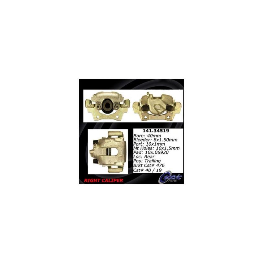 CENTRIC PARTS 141.34519 Centric Semi-Loaded Brake Caliper