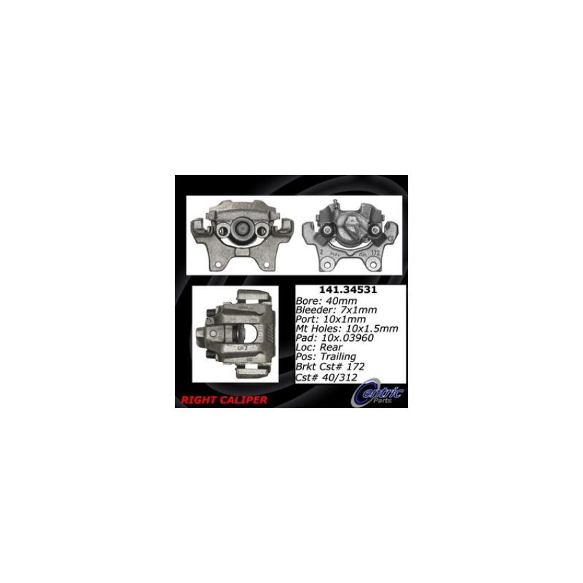 CENTRIC PARTS 141.34531 Centric Semi-Loaded Brake Caliper