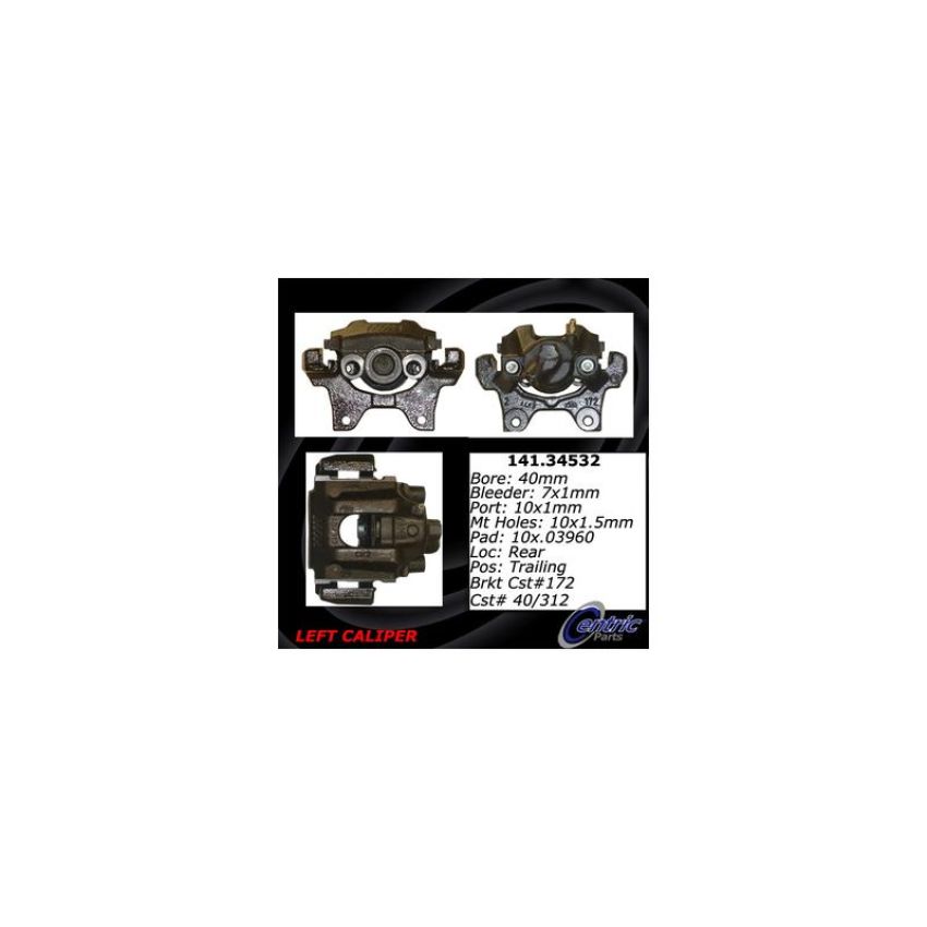 CENTRIC PARTS 141.34532 Centric Semi-Loaded Brake Caliper