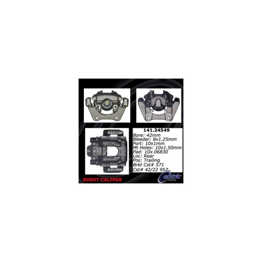 CENTRIC PARTS 141.34549 Centric Semi-Loaded Brake Caliper