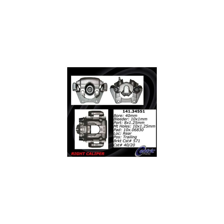 CENTRIC PARTS 141.34551 Centric Semi-Loaded Brake Caliper