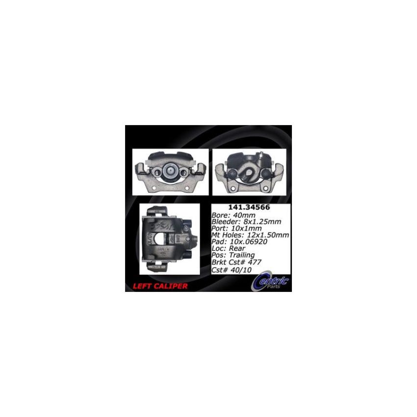 CENTRIC PARTS 141.34566 Centric Semi-Loaded Brake Caliper