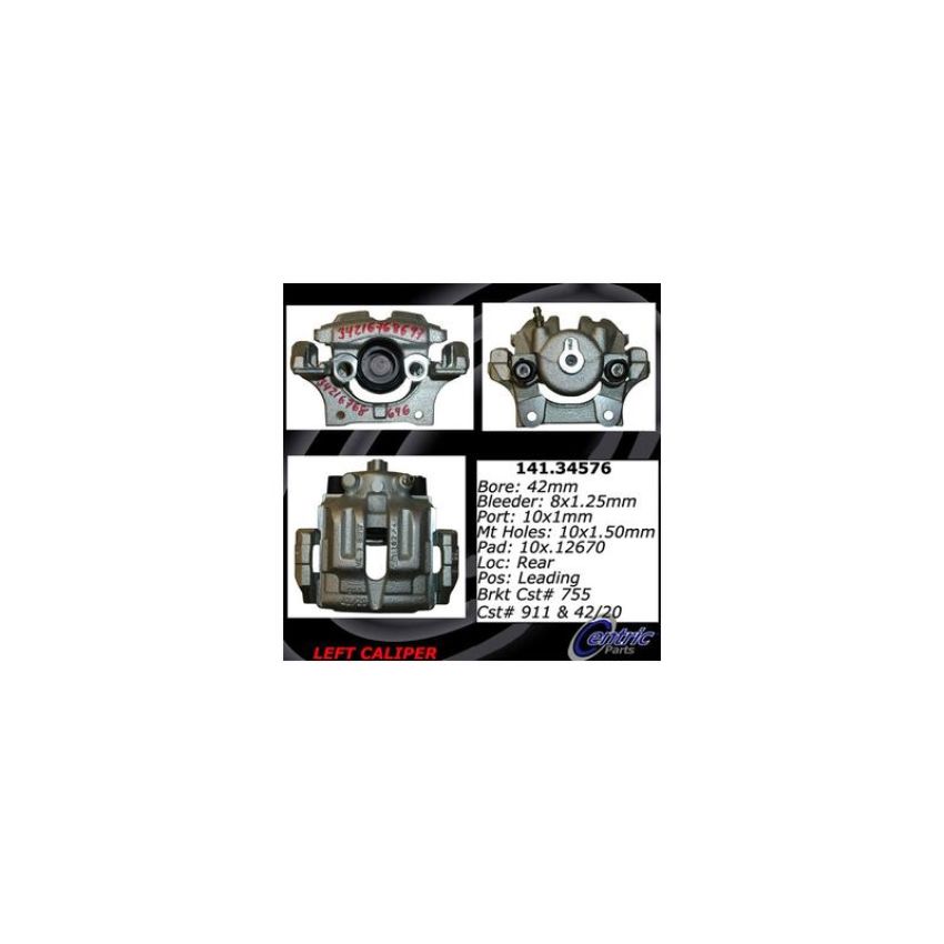 CENTRIC PARTS 141.34576 Centric Semi-Loaded Brake Caliper