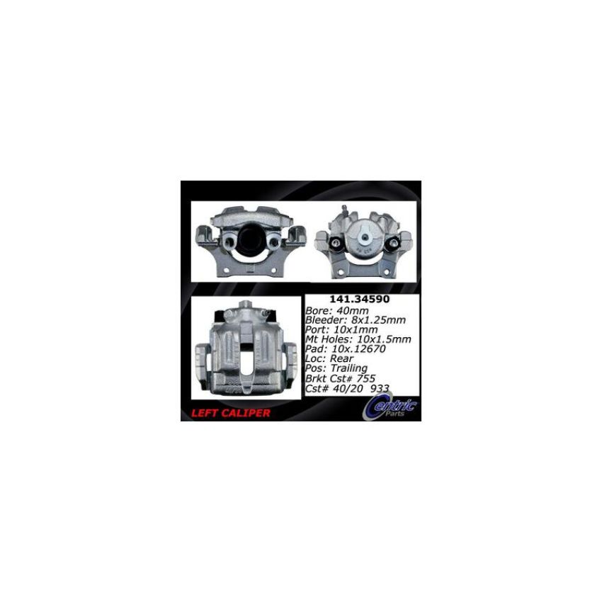 CENTRIC PARTS 141.34590 Centric Semi-Loaded Brake Caliper