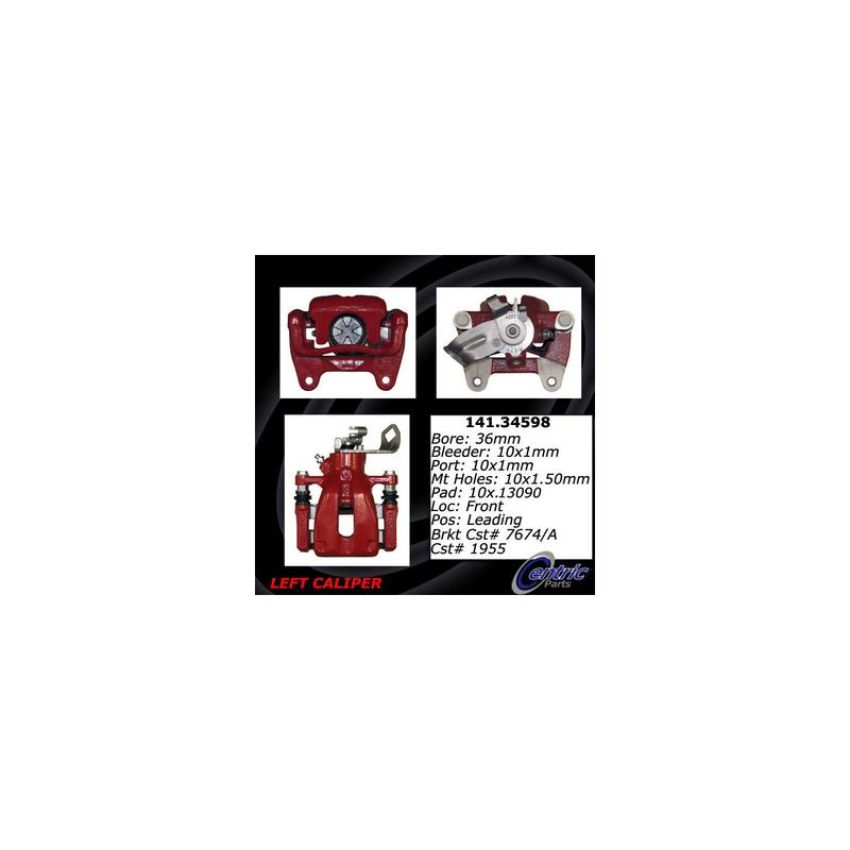 CENTRIC PARTS 141.34598 Centric Semi-Loaded Brake Caliper