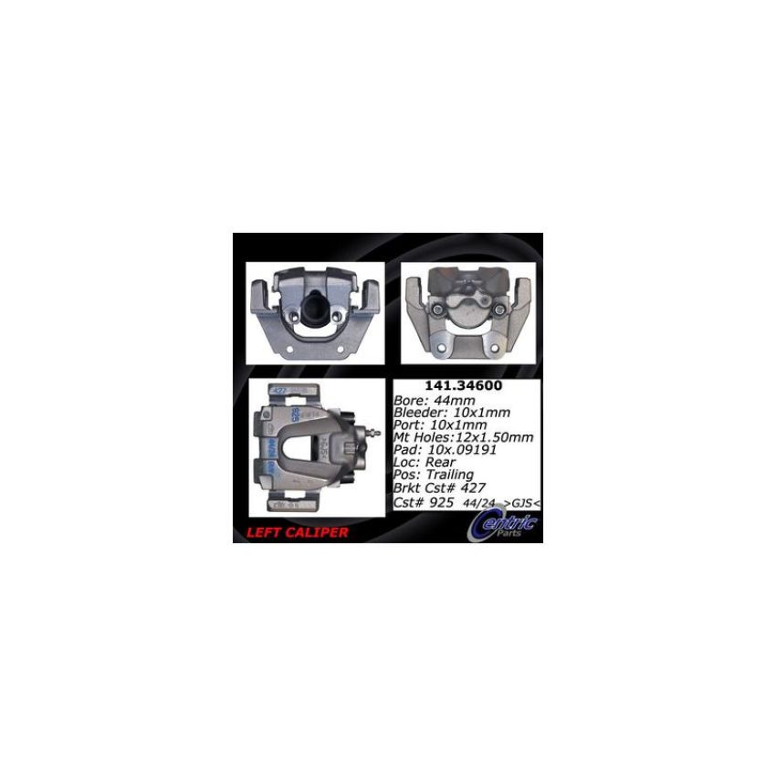 CENTRIC PARTS 141.34600 Centric Semi-Loaded Brake Caliper