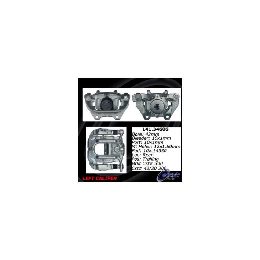 CENTRIC PARTS 141.34606 Centric Semi-Loaded Brake Caliper EPB