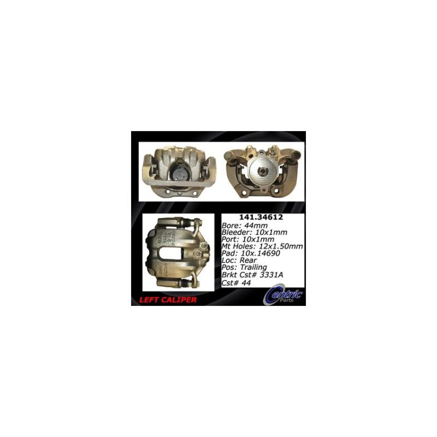 CENTRIC PARTS 141.34612 Centric Semi-Loaded Brake Caliper EPB
