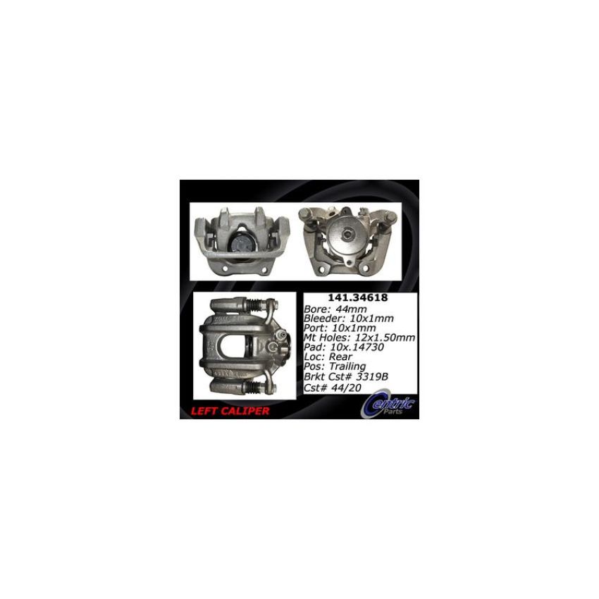 CENTRIC PARTS 141.34618 Centric Semi-Loaded Brake Caliper EPB