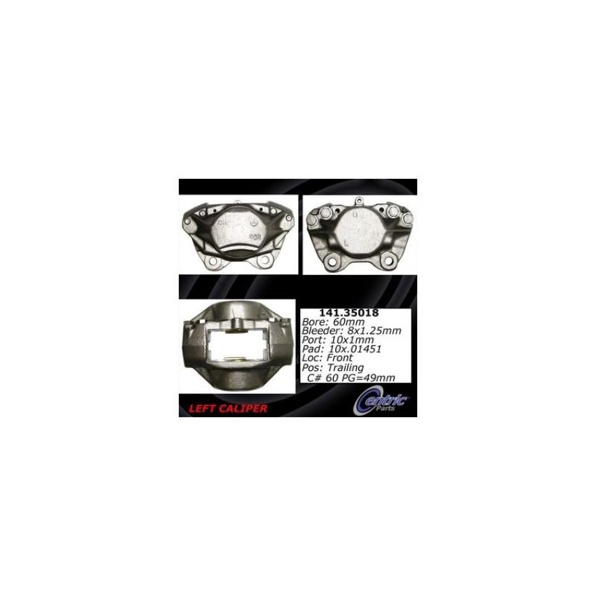 CENTRIC PARTS 141.35018 Centric Semi-Loaded Brake Caliper