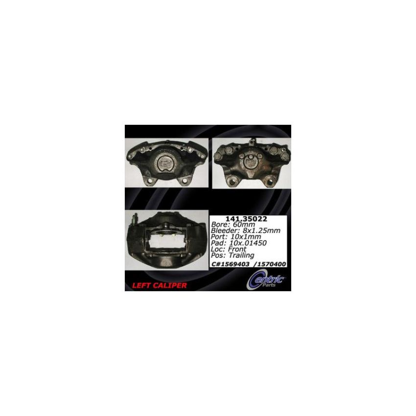 CENTRIC PARTS 141.35022 Centric Semi-Loaded Brake Caliper