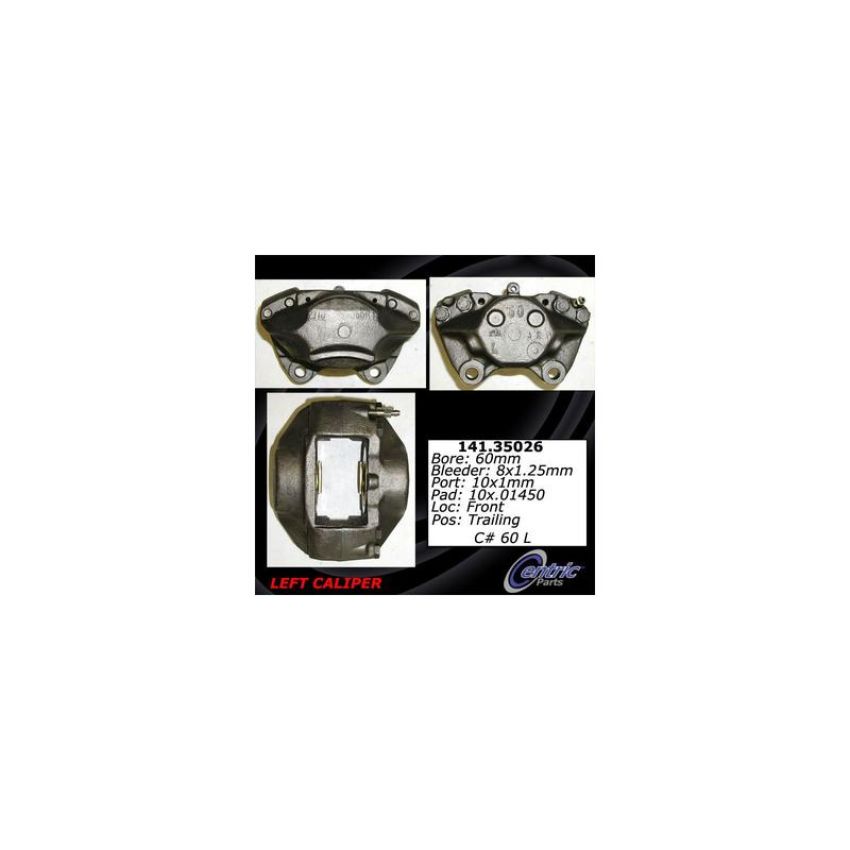 CENTRIC PARTS 141.35026 Centric Semi-Loaded Brake Caliper