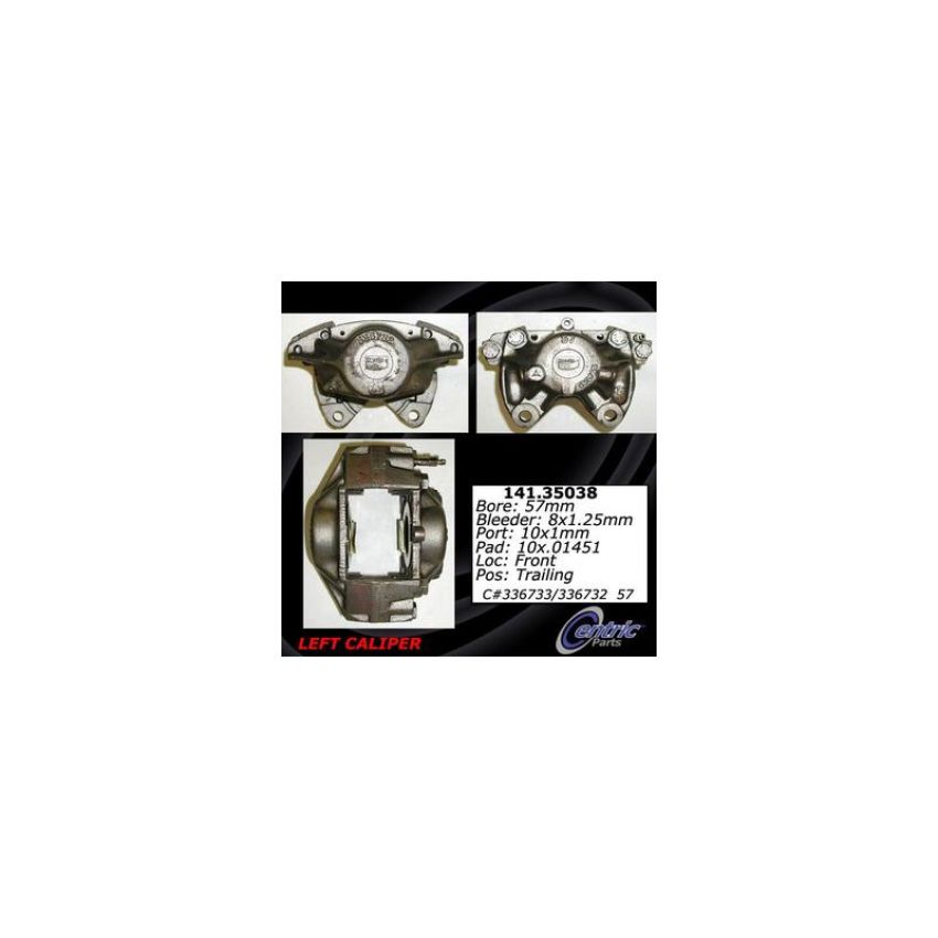 CENTRIC PARTS 141.35038 Centric Semi-Loaded Brake Caliper