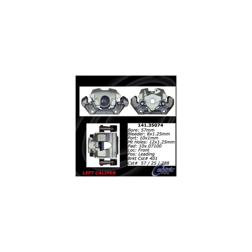 CENTRIC PARTS 141.35074 Centric Semi-Loaded Brake Caliper