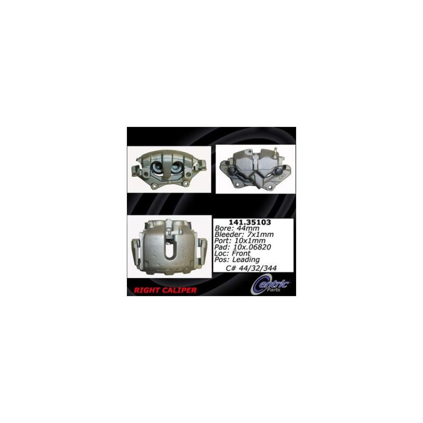 CENTRIC PARTS 141.35103 Centric Semi-Loaded Brake Caliper