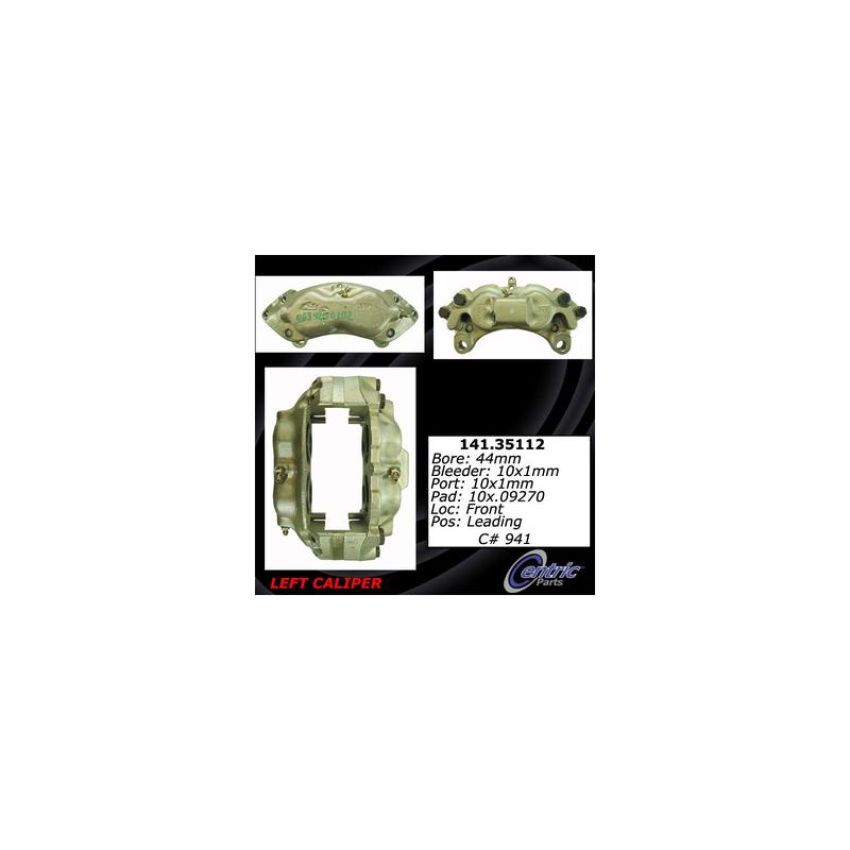 CENTRIC PARTS 141.35112 Centric Semi-Loaded Brake Caliper