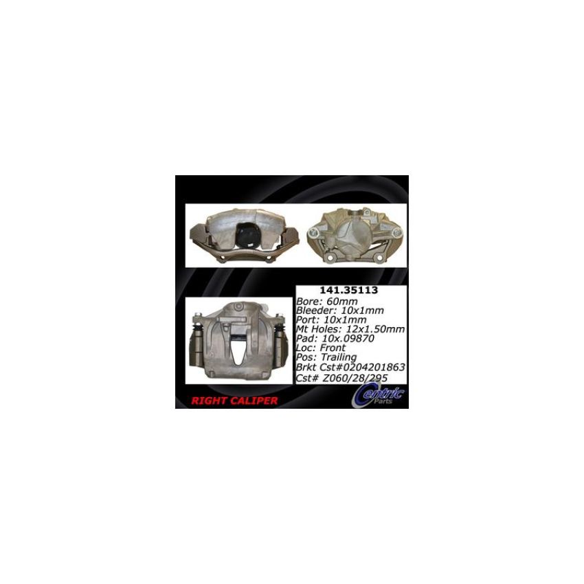 CENTRIC PARTS 141.35113 Centric Semi-Loaded Brake Caliper